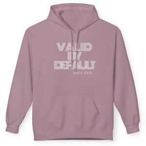 Valid By Default Hoodie (my brand)